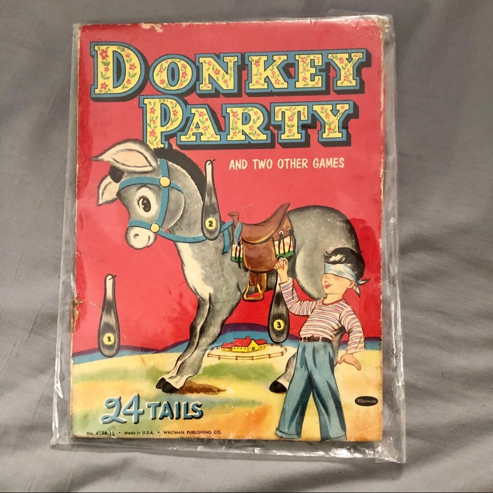 Vintage Pin the Tail on the Donkey Game
